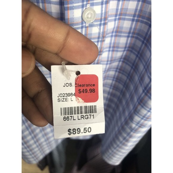 Jos A. Bank (Traveler) Large Multi Stripped Long - Picture 4 of 4